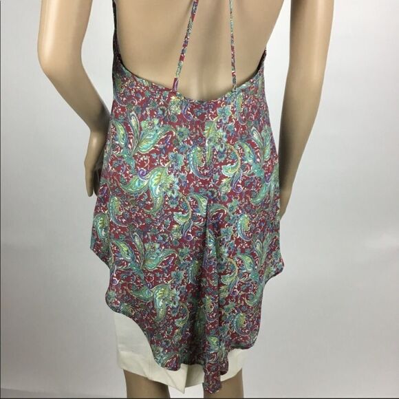 2/$30 ASTR The Label High Low Paisley Floral Sheer Tunic Tank Top - Picture 6 of 6